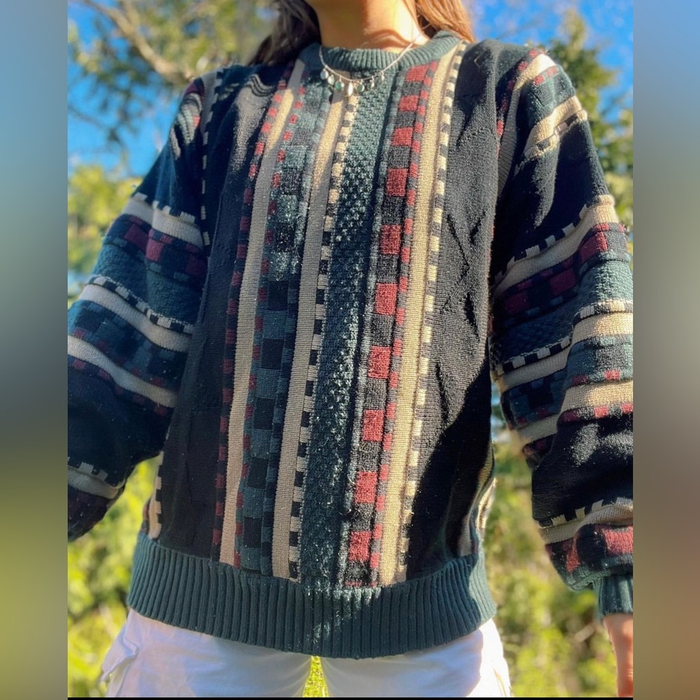 vintage coogi style sweater